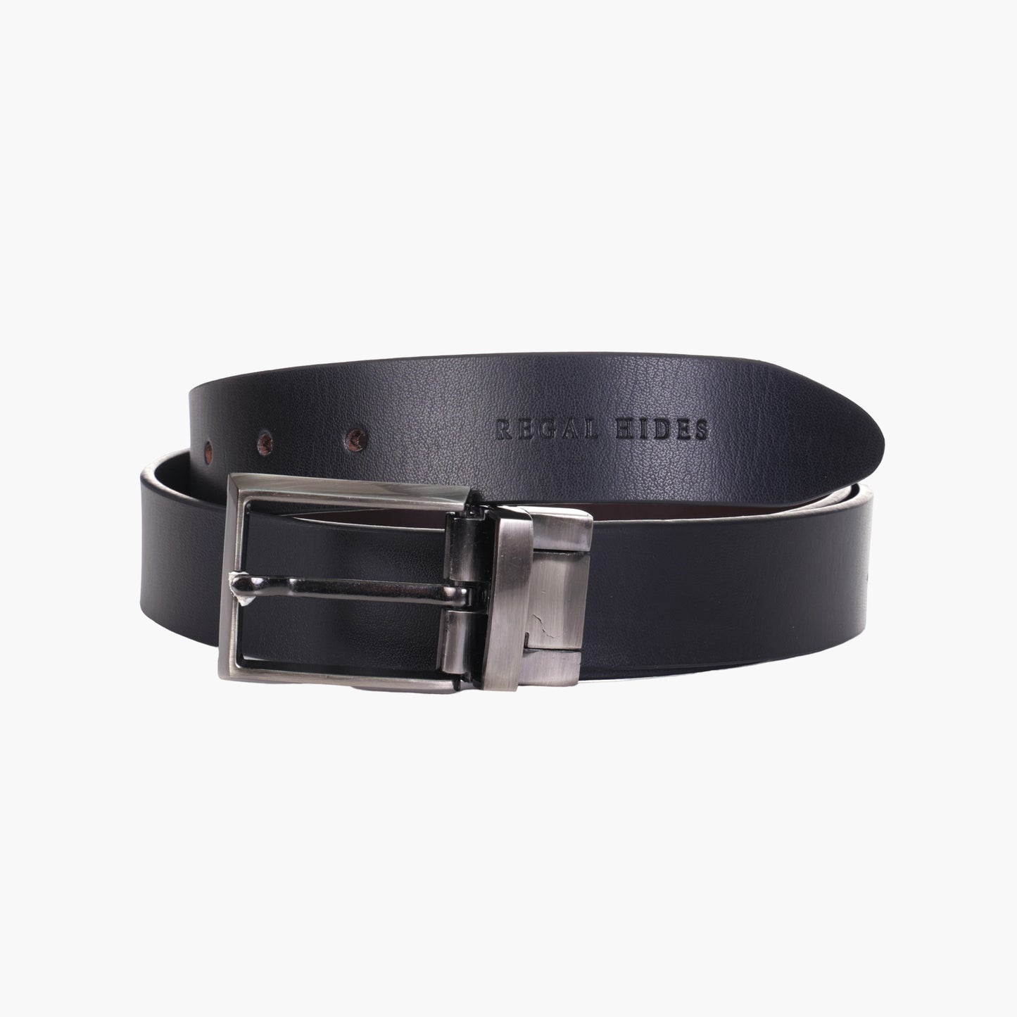 B03 Black reversible leather belt