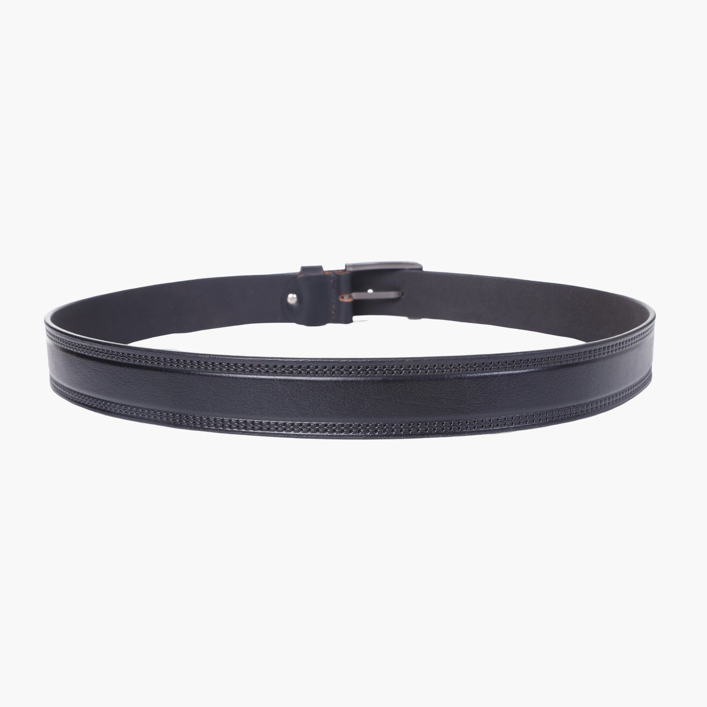 B11 Casual black leather belt