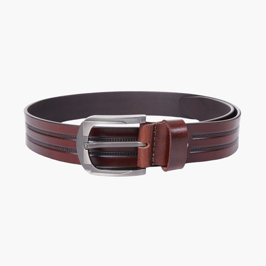 B10 Casual brown leather belt