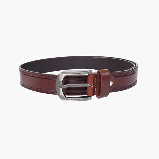 B11 Casual brown leather belt