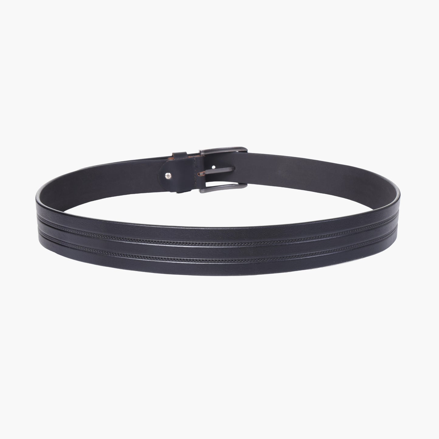 B10 Casual black leather belt