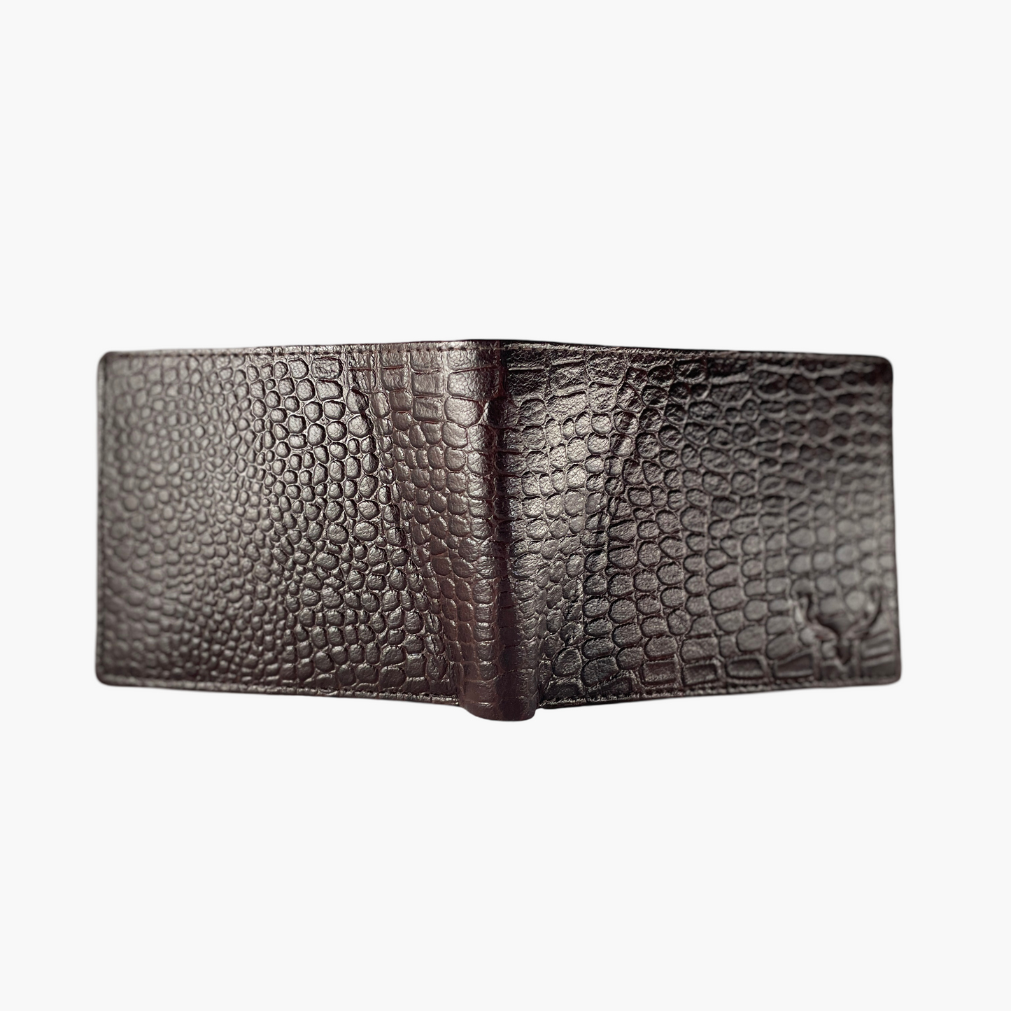 W02 Regal croco brown bi-fold