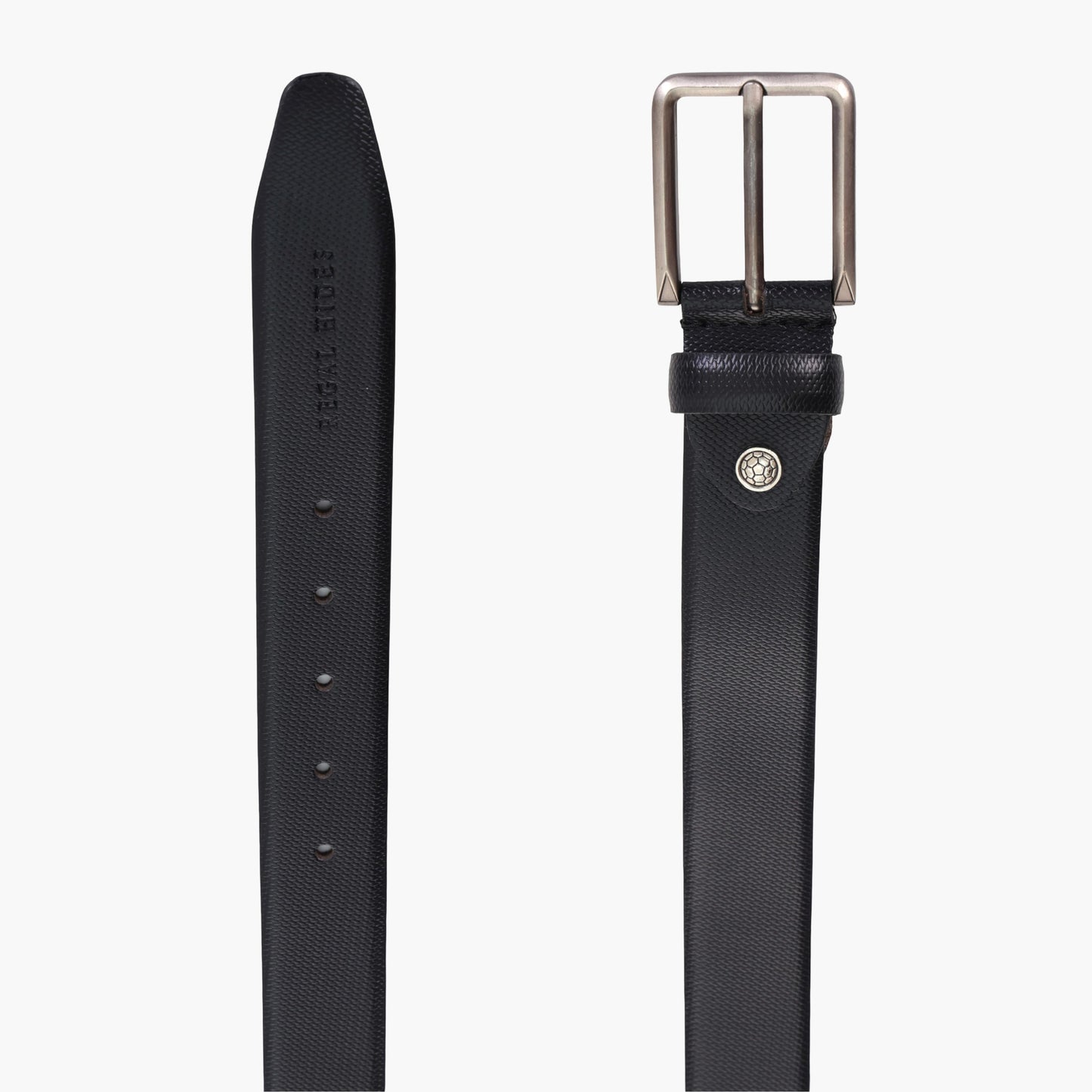 B06 Italian black leather belt