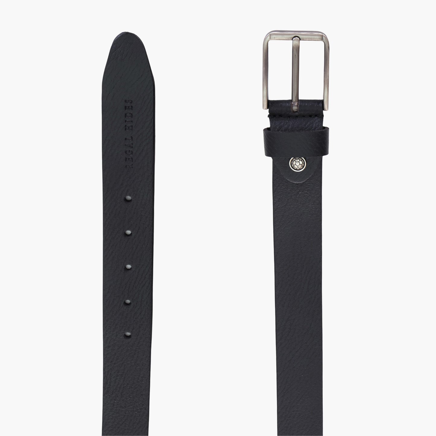 B07 Black soft leather belt