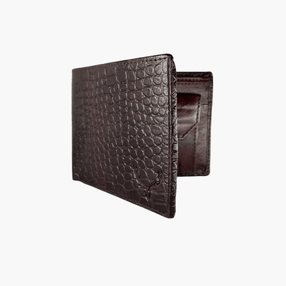 W02 Regal croco brown bi-fold