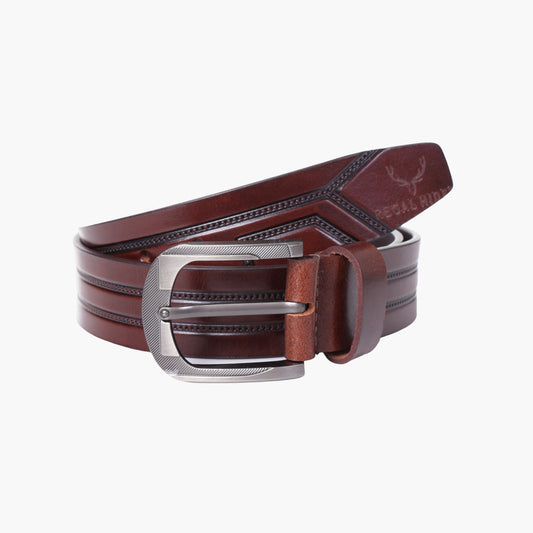 B10 Casual brown leather belt