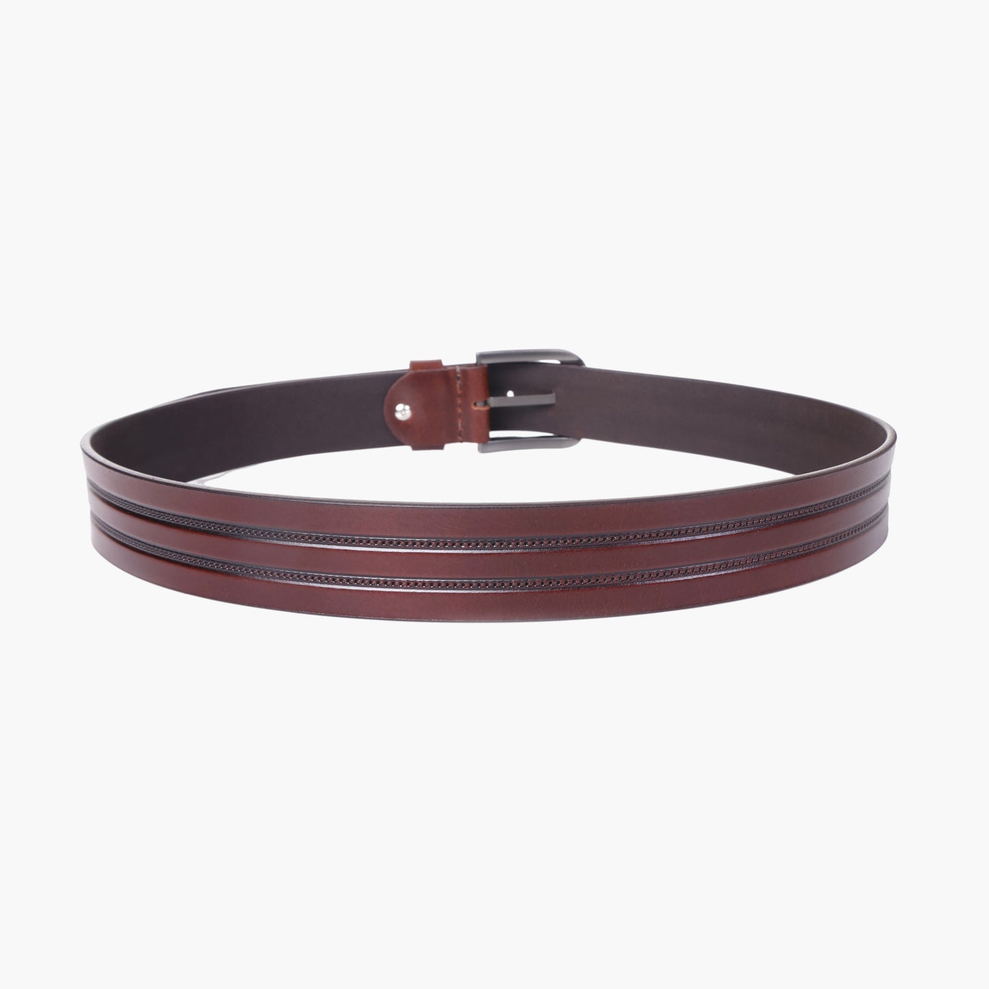 B10 Casual brown leather belt