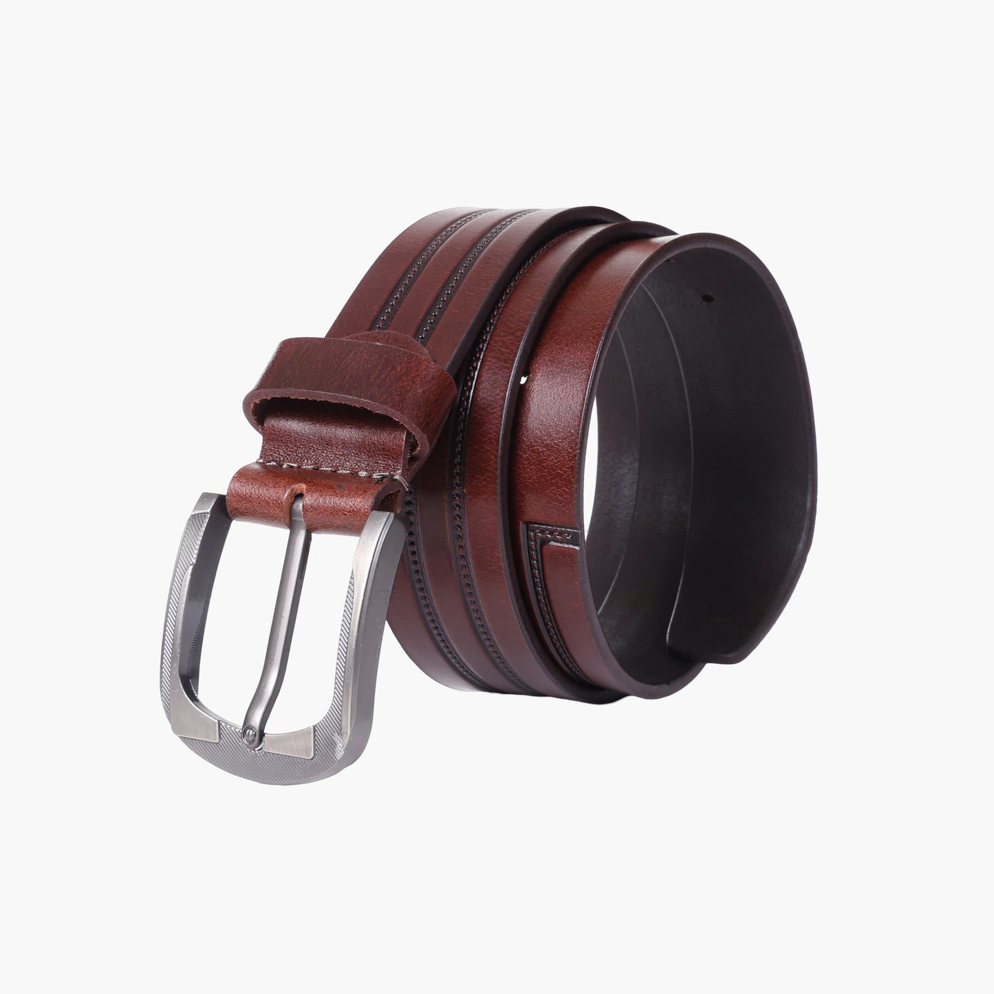 B10 Casual brown leather belt