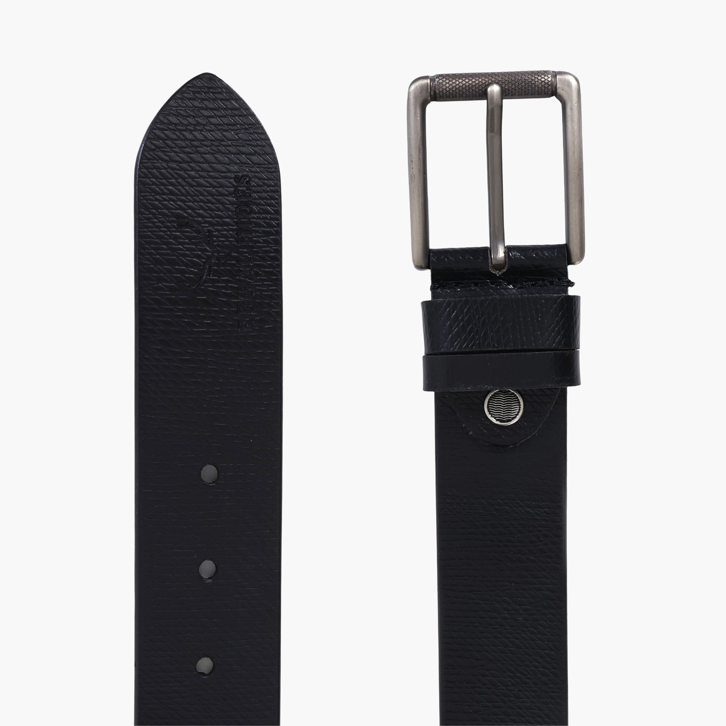 B02 Spanish textured leather belt