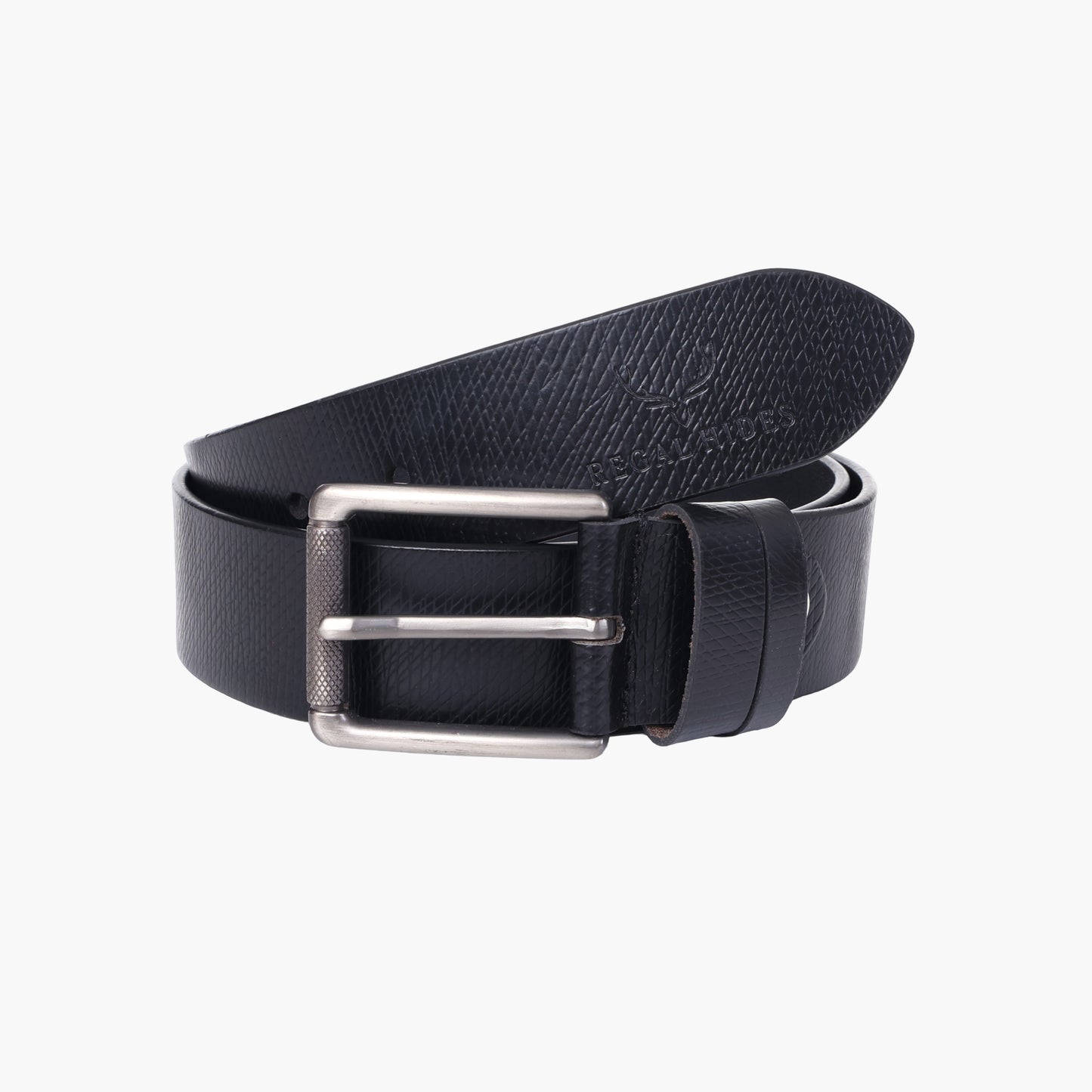 B02 Spanish textured leather belt