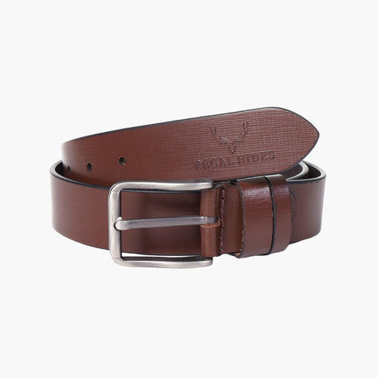 B09 Formal spanish Brown leather belt
