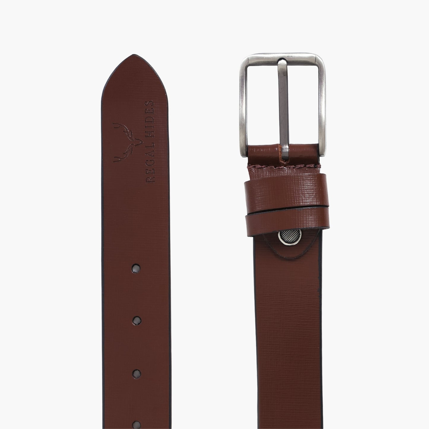 B09 Formal spanish Brown leather belt