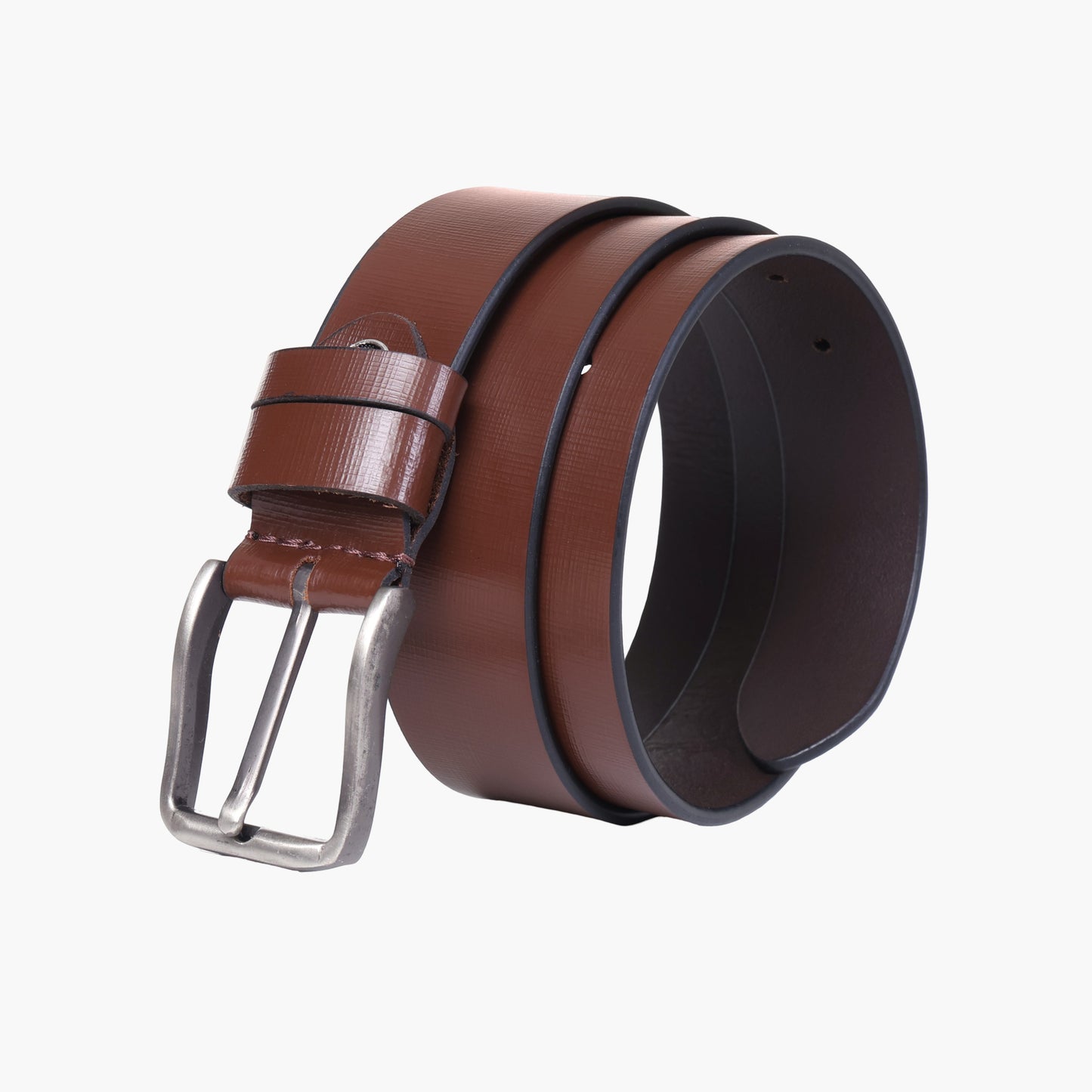 B09 Formal spanish Brown leather belt
