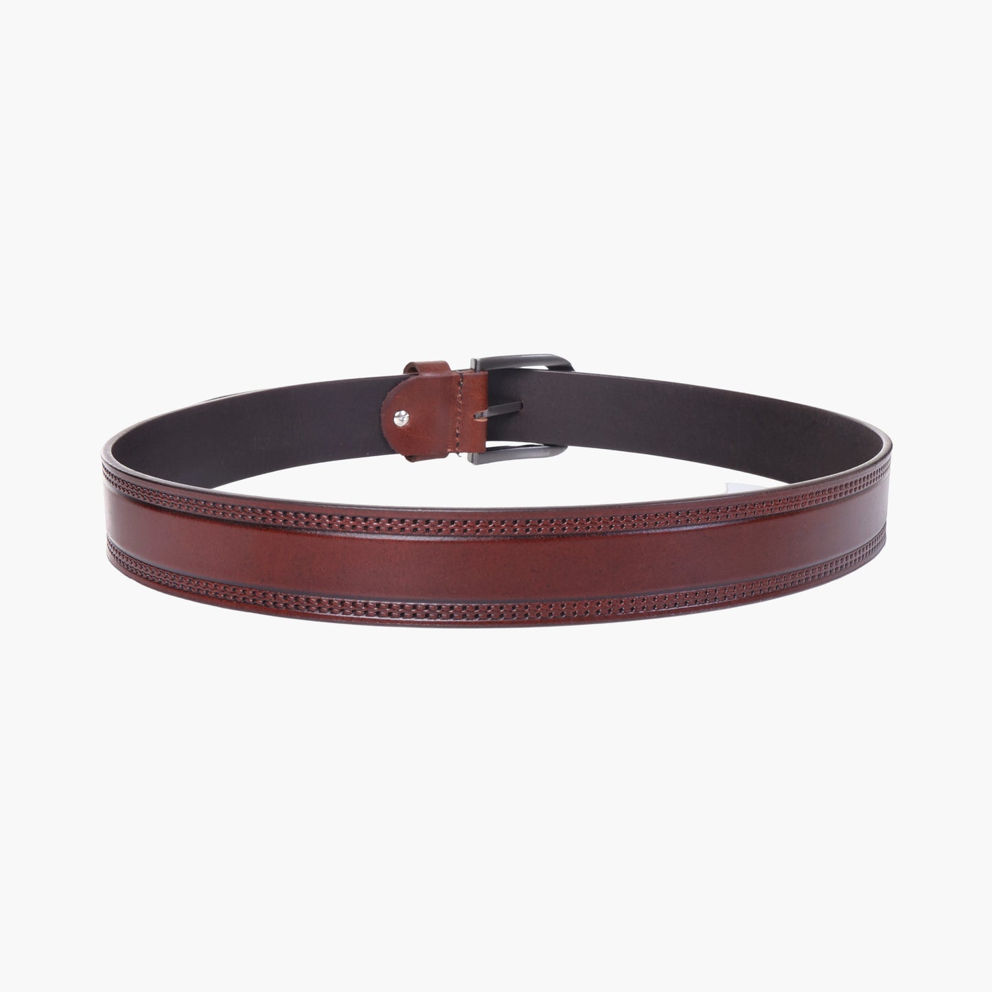 B11 Casual brown leather belt