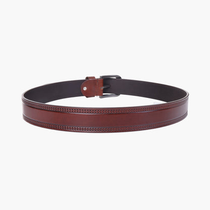 B11 Casual brown leather belt