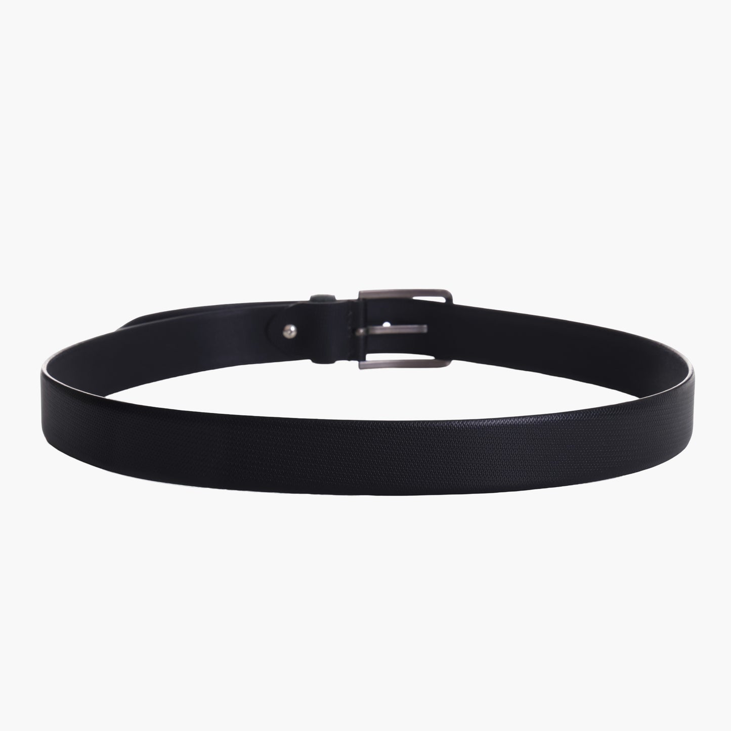 B06 Italian black leather belt